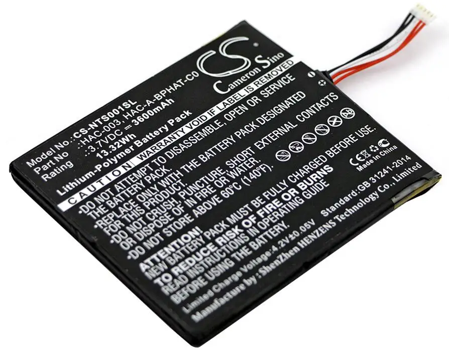 Cameron sino 3600 мА/ч, батарея для NINTENDO HAC-S-JP/EU-C0 переключатель HAC-001HAC-003 HAC-A-BPHAT-C0
Cameron sino 3600 мА/ч, батарея для NINTENDO HAC-S-JP/EU-C0 переключатель HAC-001HAC-003 HAC-A-BPHAT-C0