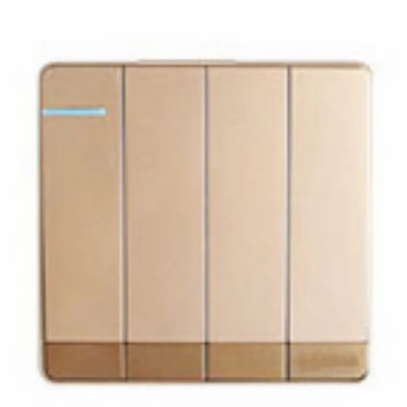Champagne gold 86*86MM 110v 220v 250v 4 Gang 1 Way 2way No boundary light switch wall switch push button switch free shipping
Champagne gold 86*86MM 110v 220v 250v 4 Gang 1 Way 2way No boundary light switch wall switch push button switch free shipping