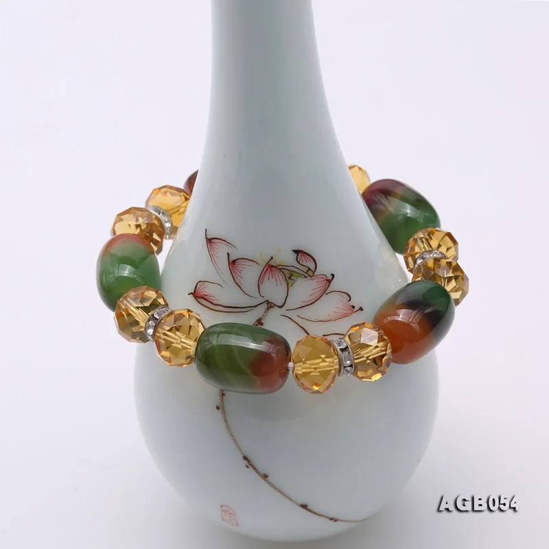 Elegant 13*18mm Multicolor Irregular Nature Agate Beads Bracelet Gemstone Hand Chain Women Jewelry 8"
Elegant 13*18mm Multicolor Irregular Nature Agate Beads Bracelet Gemstone Hand Chain Women Jewelry 8"