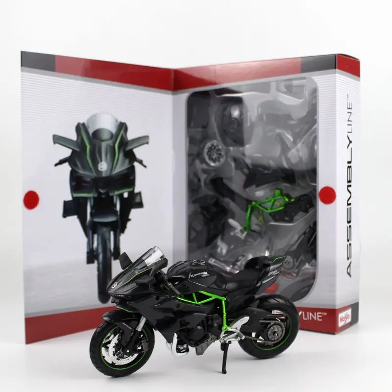Сборная модель мотоцикла Maisto 1:12 Kawasaki Ninja H2R H2 R новая в коробке| |