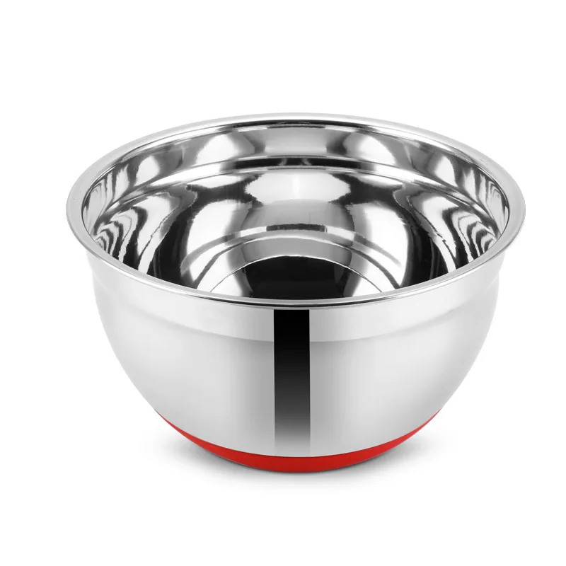 304 Silicone Slip Resistant Stainless Steel Pots, Thickened And Scalded Salad Bowls To Deepen The Baking Bowl
304 Silicone Slip Resistant Stainless Steel Pots, Thickened And Scalded Salad Bowls To Deepen The Baking Bowl