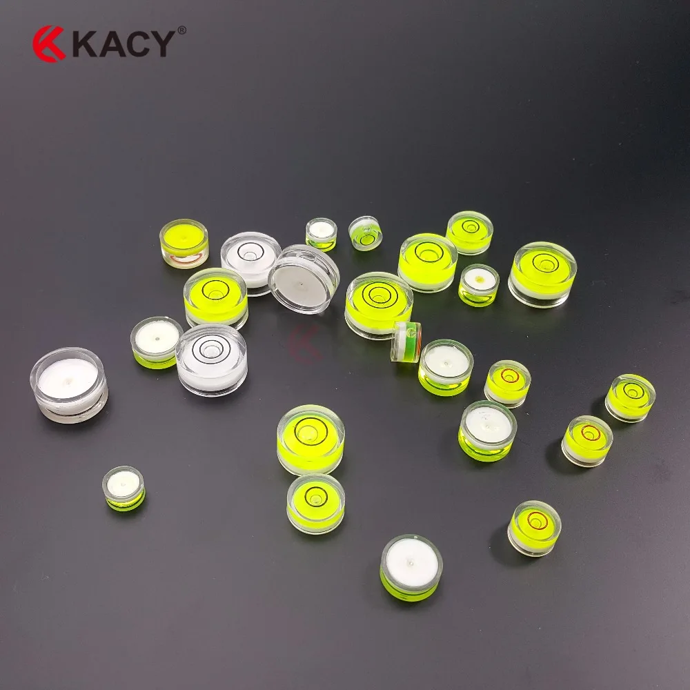 

KACY 12.5X8.5mm 10pcs/lot Universal Circular spirit level Round bubble level mini spirit level Bubble Bullseye Level