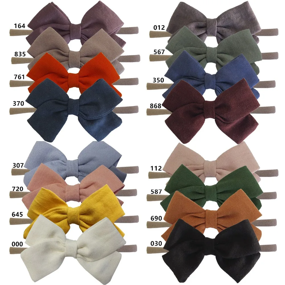 4 pcs/lot, School girl hair bows nylon headband, Cotton Linen Bow Headbands, Baby Girls Hair Accessories
4 pcs/lot, School girl hair bows nylon headband, Cotton Linen Bow Headbands, Baby Girls Hair Accessories