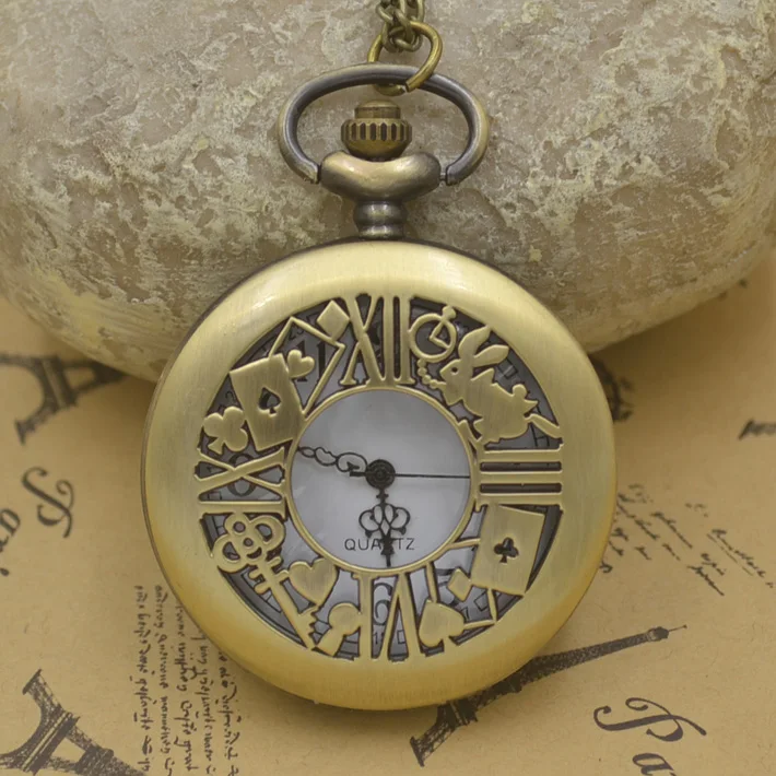 wholesale fashion quartz antique pocket watch woman alice in wonderland rabbit cat women vintage fob watches retro new bronze
wholesale fashion quartz antique pocket watch woman alice in wonderland rabbit cat women vintage fob watches retro new bronze