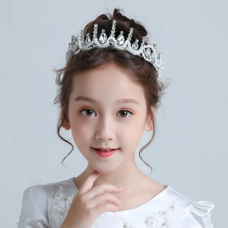 

Детская Корона головной убор Принцесса повязка супер фея ребенок заколка для волос корейский женский ребенок на день рождения для волос ак...