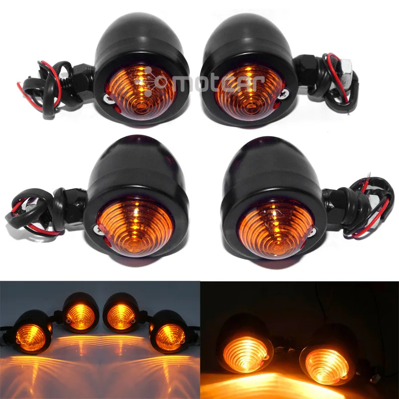 4pcs Universal Fit Metal Turn Signals Amber Lights Indicators Bulb Bullet Style Lamp Motorcycle Blinker Fit For Harley Yamaha
4pcs Universal Fit Metal Turn Signals Amber Lights Indicators Bulb Bullet Style Lamp Motorcycle Blinker Fit For Harley Yamaha