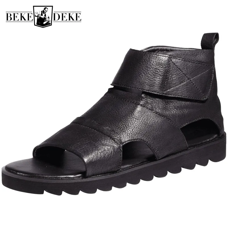 Summer New Runway Sandals Men Real Leather Sheepskin Platform Sandals Top Quality England Breathable Leisure Beach Sandals Rome
Summer New Runway Sandals Men Real Leather Sheepskin Platform Sandals Top Quality England Breathable Leisure Beach Sandals Rome