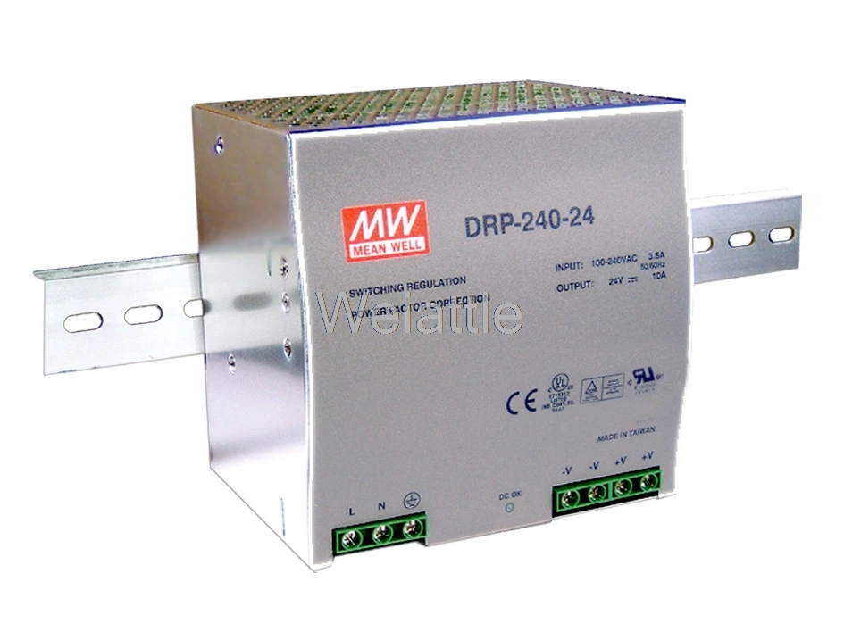 MEAN WELL оригинальный DRP-240-48 48В 5А DRP-240-24 24В 10А 240ВТ одиночный выход промышленный din-рейка источник питания
MEAN WELL оригинальный DRP-240-48 48В 5А DRP-240-24 24В 10А 240ВТ одиночный выход промышленный din-рейка источник питания