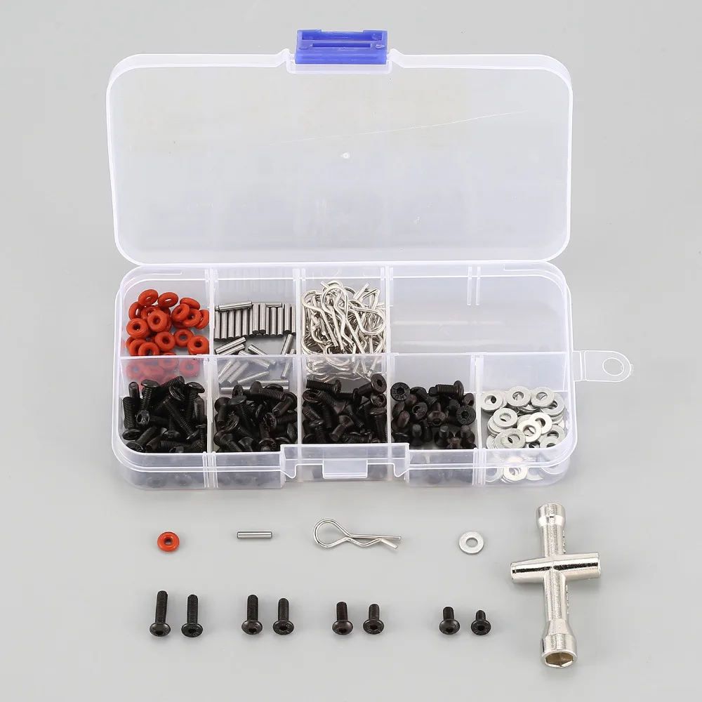Universal Repair Tool Screws Set Accessories Kit Box Case for 1/10 HSP RC Car Redcat Traxxas RC4WD TAMIYA CC01 SCX10
Universal Repair Tool Screws Set Accessories Kit Box Case for 1/10 HSP RC Car Redcat Traxxas RC4WD TAMIYA CC01 SCX10