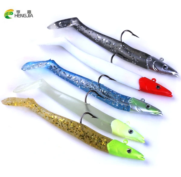 HENGJIA 5pcs 11cm 19g Lead Head Fishing Lures Silicone Baits Soft Lure 5 Colors Artificial Bait Wobblers for Bass Carp Fishing
HENGJIA 5pcs 11cm 19g Lead Head Fishing Lures Silicone Baits Soft Lure 5 Colors Artificial Bait Wobblers for Bass Carp Fishing