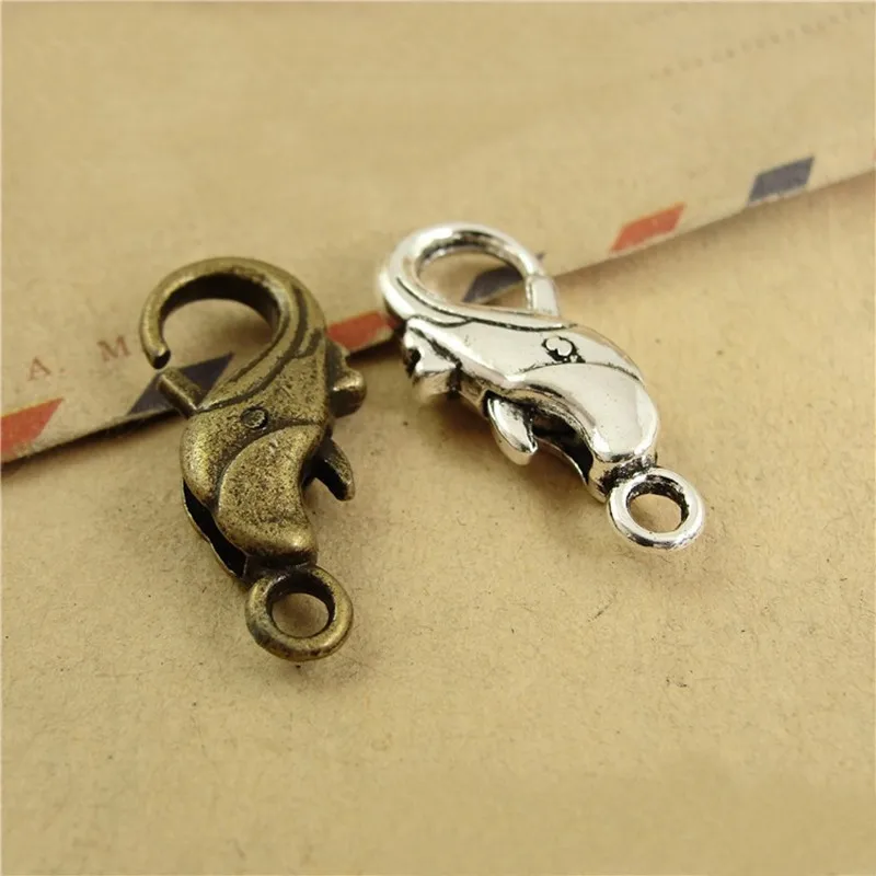 SEA MEW 24*16MM Antique Bronze/Silver Color Plated Vintage Alloy Lobster Clasp For Jewelry Making
SEA MEW 24*16MM Antique Bronze/Silver Color Plated Vintage Alloy Lobster Clasp For Jewelry Making
