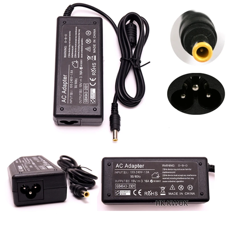 19V 3.16A 5.5*3.0mm Replacement AC Power Adapter Charger For samsung R429 RV411 R428 RV415 RV420 RV515 R540 R510 R522 R530
19V 3.16A 5.5*3.0mm Replacement AC Power Adapter Charger For samsung R429 RV411 R428 RV415 RV420 RV515 R540 R510 R522 R530