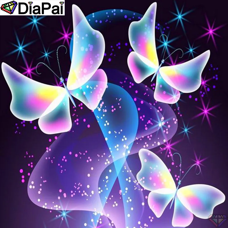 DiaPai 100% Full Square/Round Drill 5D DIY Diamond Painting "Glowing butterfly" Diamond Embroidery Cross Stitch 3D Decor A20074
DiaPai 100% Full Square/Round Drill 5D DIY Diamond Painting "Glowing butterfly" Diamond Embroidery Cross Stitch 3D Decor A20074