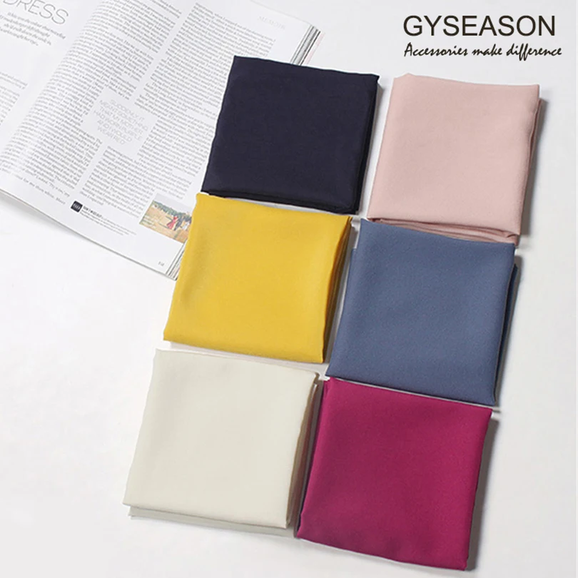 Square Scarf For Women Bandana Neckerchief Solid Color Polyester Silky Satin Touch Headband Female Handkerchief Hair Neck Scarf
Square Scarf For Women Bandana Neckerchief Solid Color Polyester Silky Satin Touch Headband Female Handkerchief Hair Neck Scarf