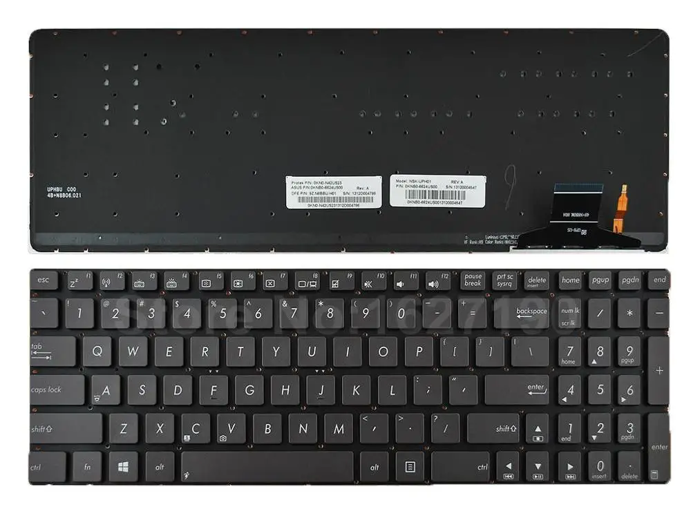 US Keyboard For ASUS UX51 GRAY Backlit For Win8 New Laptop Keyboards With PN:NSK-UPA01 9Z.N8BBU.H01
US Keyboard For ASUS UX51 GRAY Backlit For Win8 New Laptop Keyboards With PN:NSK-UPA01 9Z.N8BBU.H01