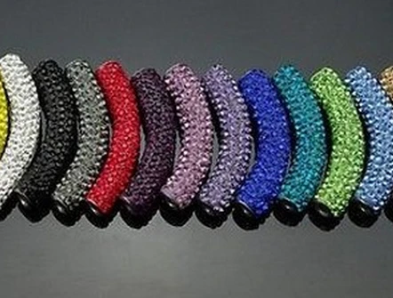 Fasion!20pcs/lot 1cm * 5cm mixed Disco Ball crystal Beads long bending Tube For Bracelet DIY.best jewelry Wholesale!
Fasion!20pcs/lot 1cm * 5cm mixed Disco Ball crystal Beads long bending Tube For Bracelet DIY.best jewelry Wholesale!
