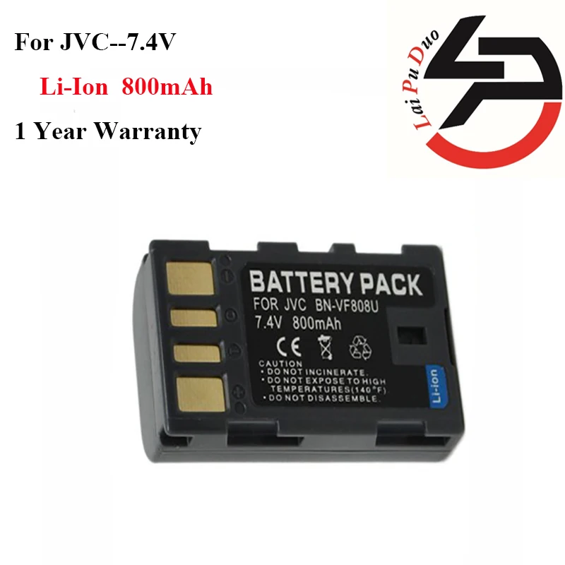 Высококачественная 800 мАч новая сменная батарея для JVC BN-VF808U VF808 GR-D250 X5 MG40
Высококачественная 800 мАч новая сменная батарея для JVC BN-VF808U VF808 GR-D250 X5 MG40