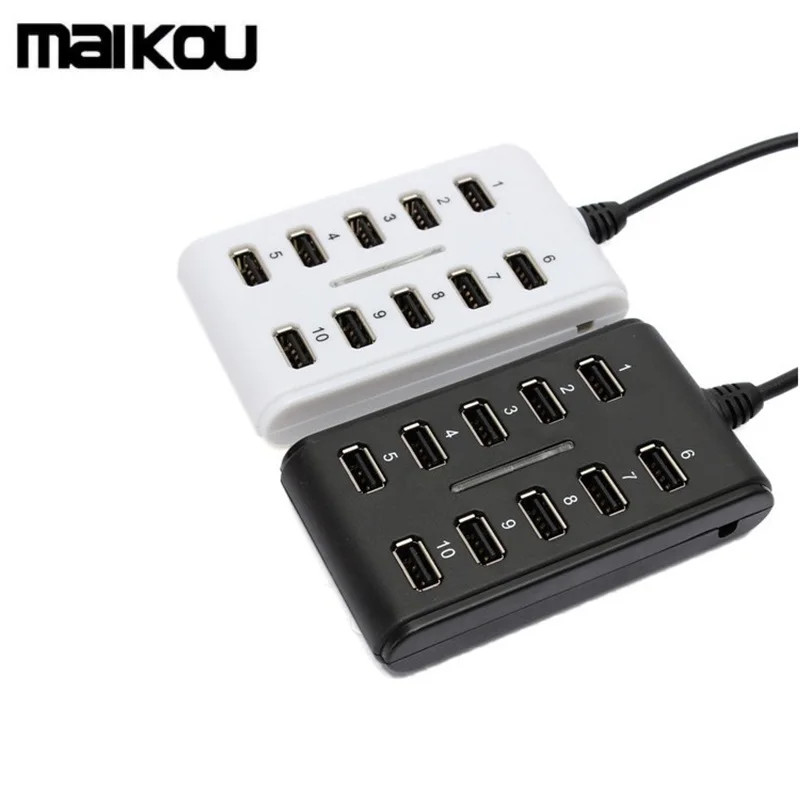 Maikou USB2.0 Hub 10 Ports High Speed 480 Mbps Multi Personal Computer USB HUB Portable USB Splitter For PC laptop
Maikou USB2.0 Hub 10 Ports High Speed 480 Mbps Multi Personal Computer USB HUB Portable USB Splitter For PC laptop