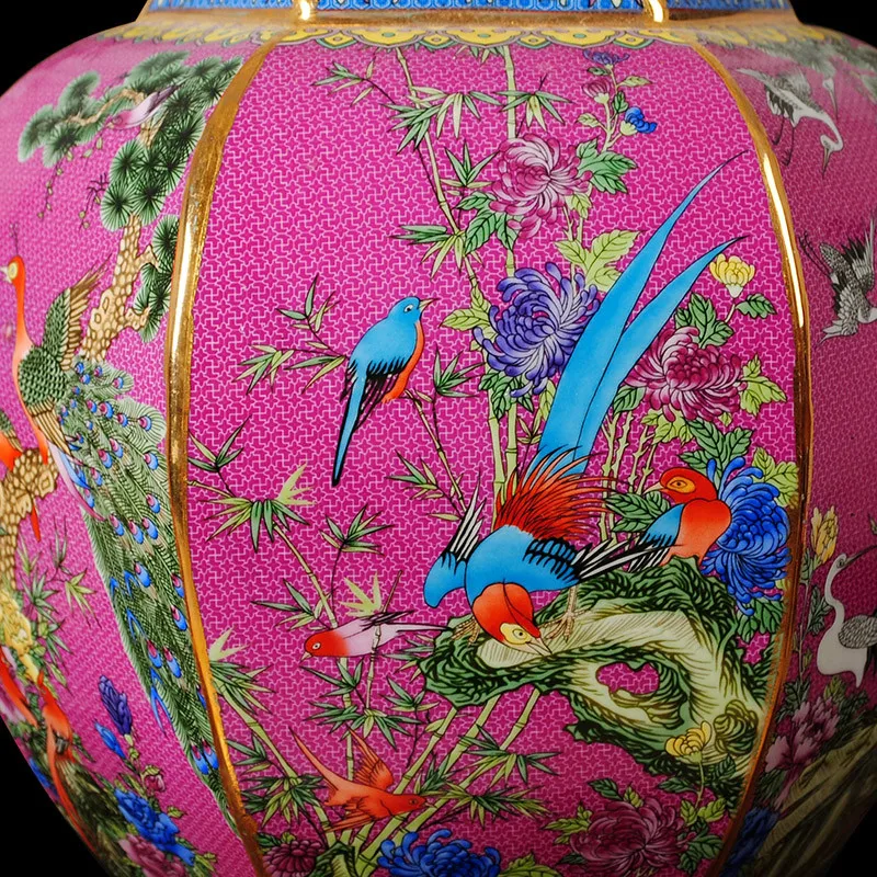 Qian Long Antique china porcelain Chinese Handmade Sculpture Pink Gold Decoration Vase For Decent Gifts
Qian Long Antique china porcelain Chinese Handmade Sculpture Pink Gold Decoration Vase For Decent Gifts