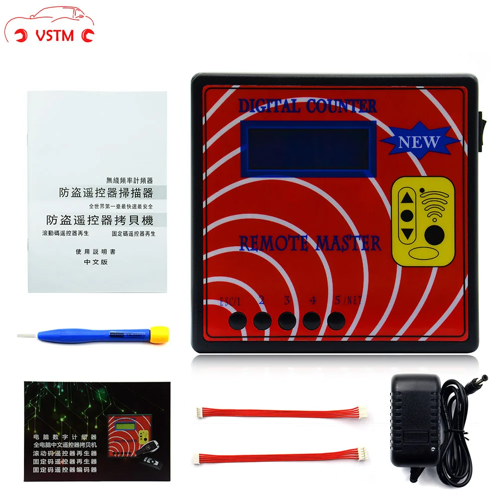 Digital Counter Frequency Tester,Fixed/Rolling Auto Remote Copier/Master,Regenerate RF Remote Controller,Key Programmer+Adapter
Digital Counter Frequency Tester,Fixed/Rolling Auto Remote Copier/Master,Regenerate RF Remote Controller,Key Programmer+Adapter