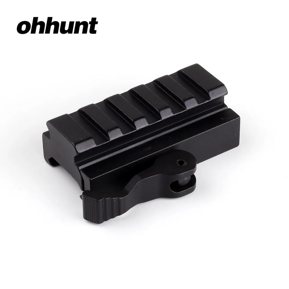 Ohhunt Hunting Scope Accessories Medium Profile 5 Slot Quick Disconnect Lever 20mm Picatinny Weaver Rail Mount Adaptor and Riser
Ohhunt Hunting Scope Accessories Medium Profile 5 Slot Quick Disconnect Lever 20mm Picatinny Weaver Rail Mount Adaptor and Riser