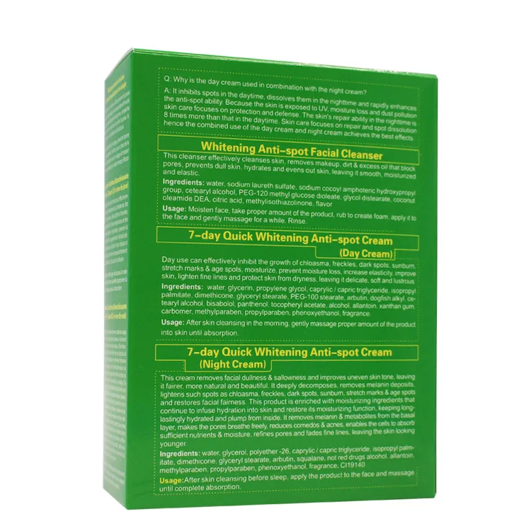 Aichun Beauty Aloe Freckle Day Cream & Night Cream Packing Facial Moisturizing Hydrating Facial Beauty Product Skin Care Product
Aichun Beauty Aloe Freckle Day Cream & Night Cream Packing Facial Moisturizing Hydrating Facial Beauty Product Skin Care Product