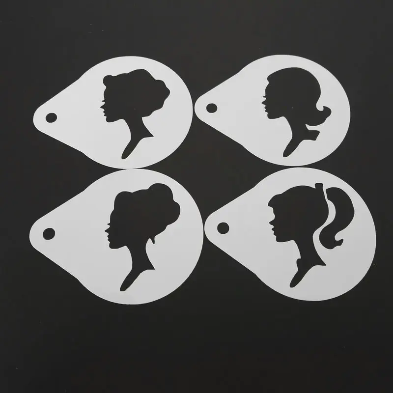 2.8 Inch Women Portrait Coffee Stencil Cupcake Cookie Latte Art Cappuccino Plastic Template Mold Barista Tools
2.8 Inch Women Portrait Coffee Stencil Cupcake Cookie Latte Art Cappuccino Plastic Template Mold Barista Tools