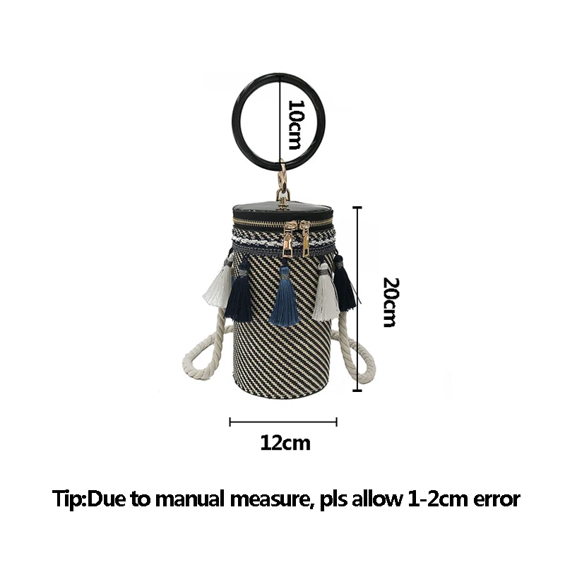 Fashion Women Ring Tassel Straw Bags INS Popular Female Mini Weave Handbag Summer Lady Messenger Bag Casual Braided Tote SS3409
Fashion Women Ring Tassel Straw Bags INS Popular Female Mini Weave Handbag Summer Lady Messenger Bag Casual Braided Tote SS3409
