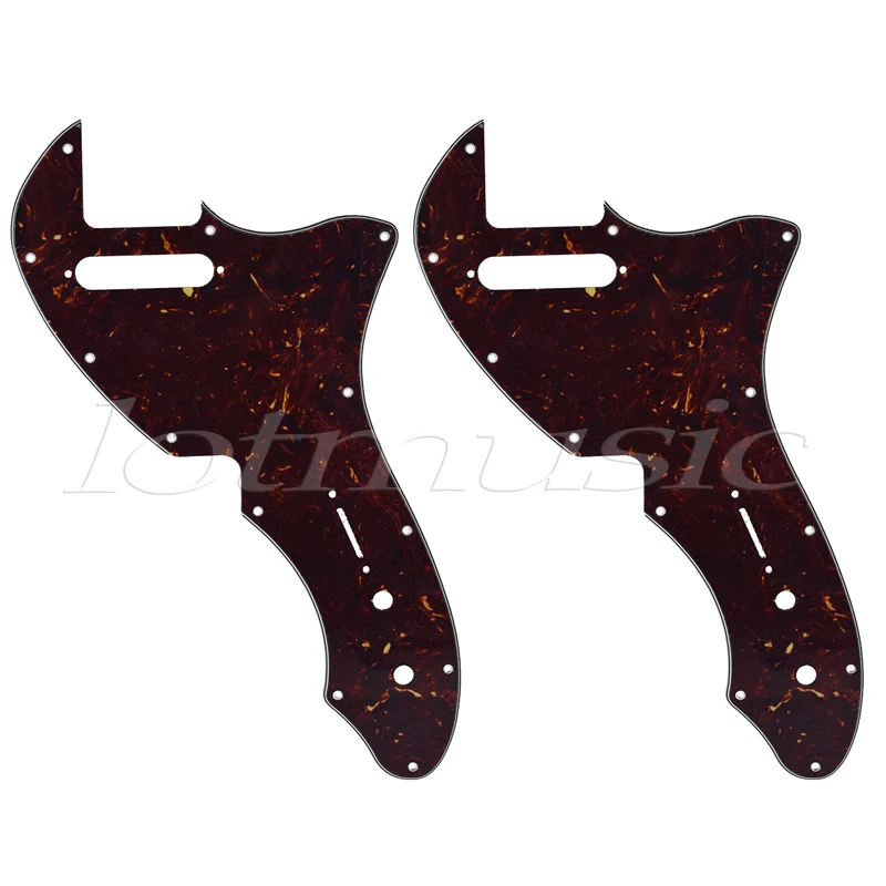 

Electric Guitar Pickguard for 69 Telecaster Tele Thinline Style Scratch Plate Parts Replacement 3 Ply Dark Brown Pack of 2