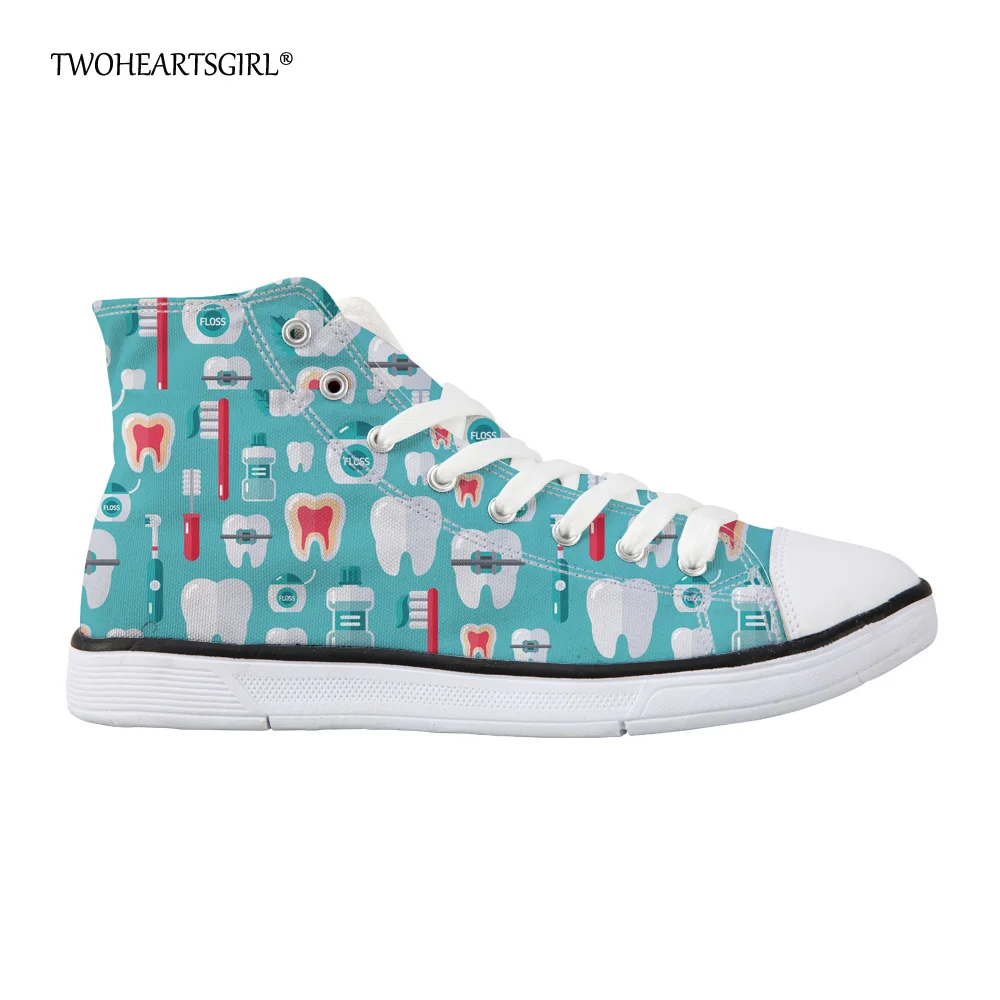 Twoheartsgirl Cool Dentist Pattern High Top Canvas Shoes Sneakers for Women Casual Women's Vulcanize Shoes Classic Female Flats
Twoheartsgirl Cool Dentist Pattern High Top Canvas Shoes Sneakers for Women Casual Women's Vulcanize Shoes Classic Female Flats