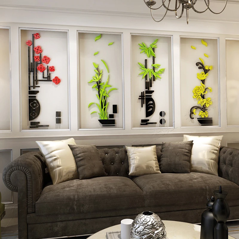 Plum blossom Orchid Bamboo Chrysanthemum Classical Acrylic wall sticker Living room DIY wall stickers Home wall decoration
Plum blossom Orchid Bamboo Chrysanthemum Classical Acrylic wall sticker Living room DIY wall stickers Home wall decoration