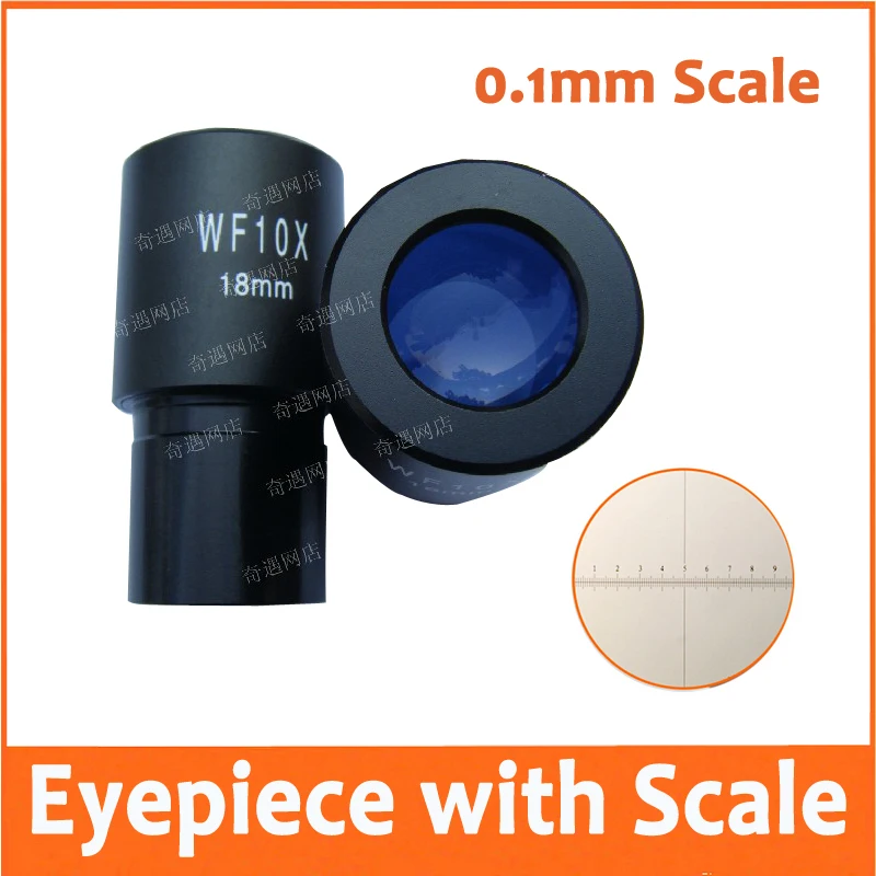 1PC WF10X/18mm Wide Angle Lab Student School Biological Microscope Eyepiece Reticle Lens 23.2mm with Graduated Scale Ruler 0.1mm
1PC WF10X/18mm Wide Angle Lab Student School Biological Microscope Eyepiece Reticle Lens 23.2mm with Graduated Scale Ruler 0.1mm