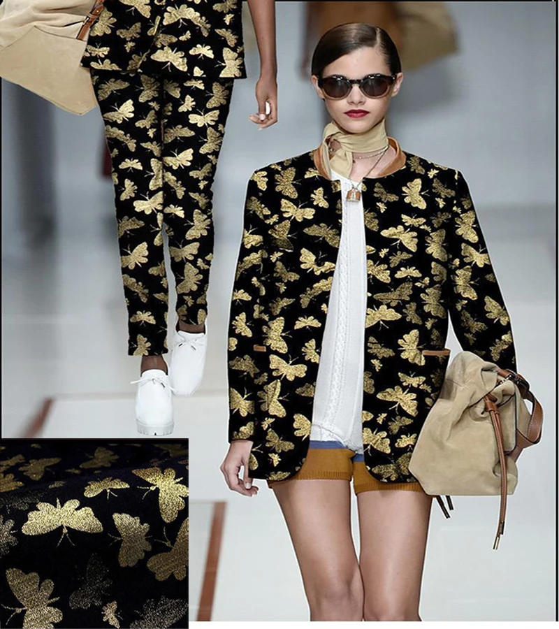 145cm width fashion Butterfly style Metallic Jacquard Brocade Fabric,3D jacquard yarn dyed fabric for Womens Coat Dress Skirt
145cm width fashion Butterfly style Metallic Jacquard Brocade Fabric,3D jacquard yarn dyed fabric for Womens Coat Dress Skirt
