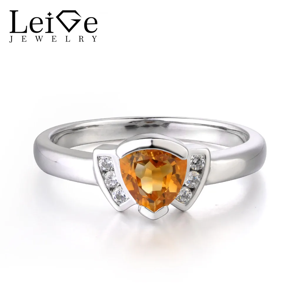 Leige Jewelry Yellow Color Natural Citrine Ring Wedding bands Trillion Cut Fine Jewelry Engagement Rings for Woman Career Style
Leige Jewelry Yellow Color Natural Citrine Ring Wedding bands Trillion Cut Fine Jewelry Engagement Rings for Woman Career Style