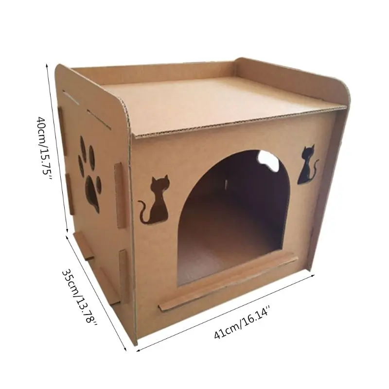 Pet Cat Scratcher Kitten Cat House-shaped Nest Sleeping Bed Paw Grinding Chew Toy
Pet Cat Scratcher Kitten Cat House-shaped Nest Sleeping Bed Paw Grinding Chew Toy