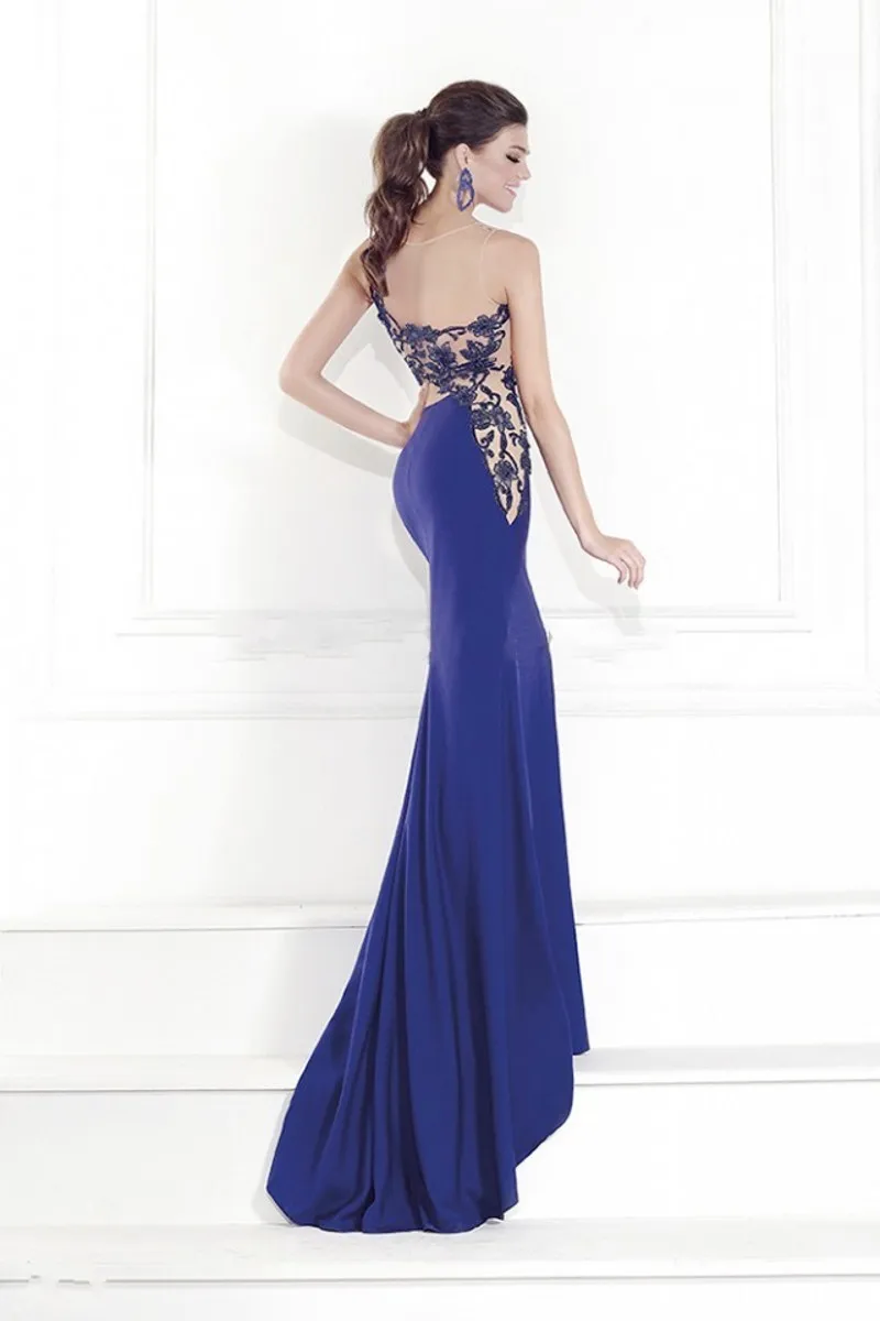 New Arrival Attractive Appliqued Tank Evening Dress Scoop Sheer Back Lace Formal Party Dress Sleeveless Satin Mermaid Vestidos
New Arrival Attractive Appliqued Tank Evening Dress Scoop Sheer Back Lace Formal Party Dress Sleeveless Satin Mermaid Vestidos