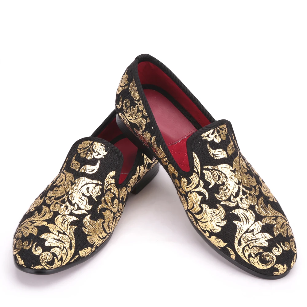 High-end Gold printing Men Shoes Luxury Fashion Men Loafers Men's Flats shoes men wedding
High-end Gold printing Men Shoes Luxury Fashion Men Loafers Men's Flats shoes men wedding