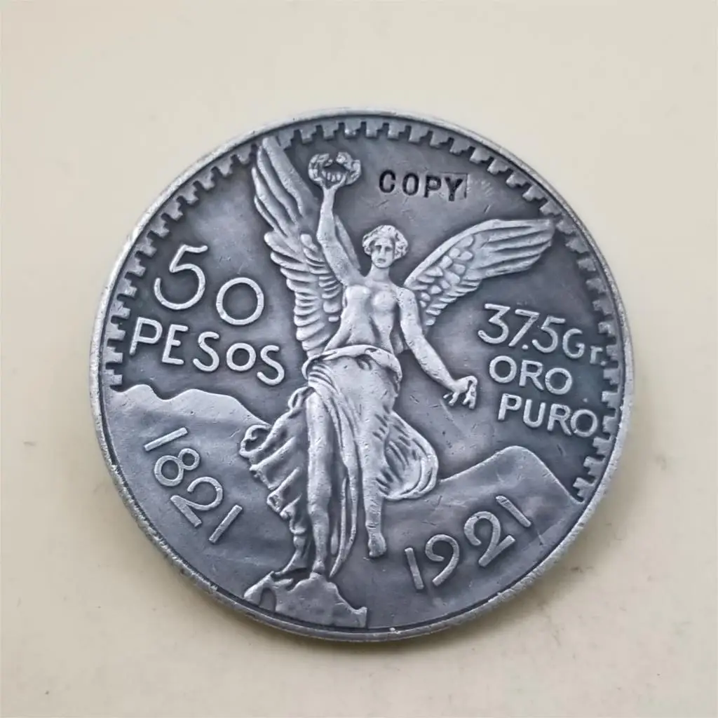 Посеребренные 1821 1921 мексиканские 50 песос (Centenario) юбилей независимости от Испании