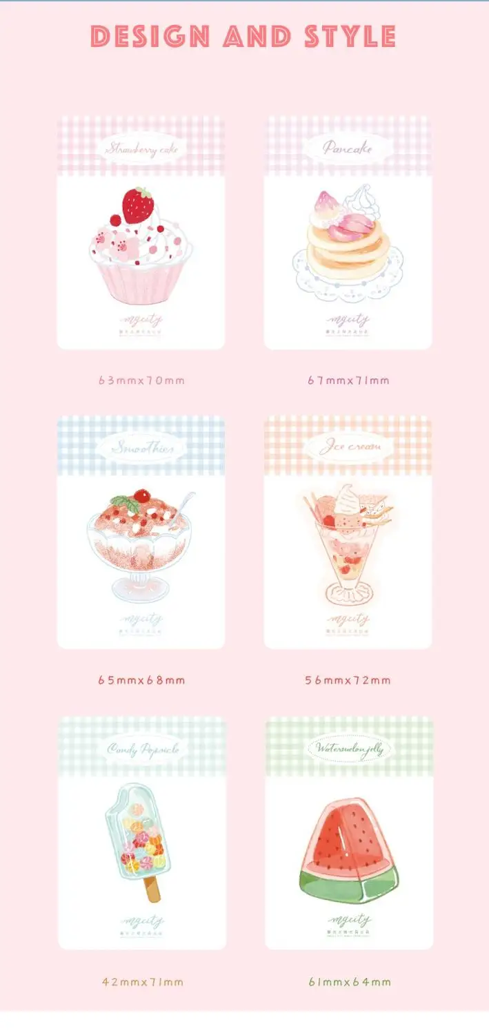 24 pcs/Lot Icecream Summer memo note Mini stick marker Cake Ice paper sticker planner diary Stationery tools Office School A6597
24 pcs/Lot Icecream Summer memo note Mini stick marker Cake Ice paper sticker planner diary Stationery tools Office School A6597