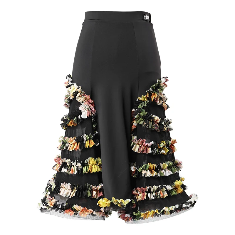 New Latin Dance Skirt Women Sexy Mesh Flower Fish Bone Ballroom Practice Skirts Female Professional Samba Stage Clothes DWY1795
New Latin Dance Skirt Women Sexy Mesh Flower Fish Bone Ballroom Practice Skirts Female Professional Samba Stage Clothes DWY1795