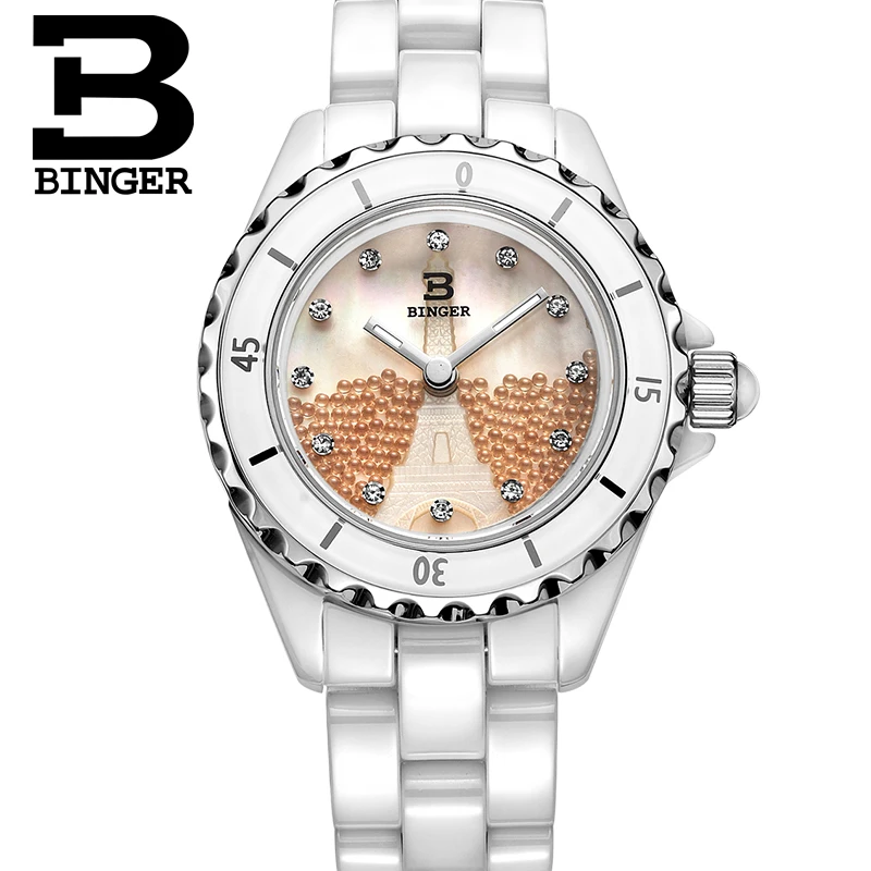 Switzerland Brand Women Bracelet Watch Quartz High-tech Ceramic Wristwatch Moving Crystal Balls Watch Shell Eiffel Tower Montre
Switzerland Brand Women Bracelet Watch Quartz High-tech Ceramic Wristwatch Moving Crystal Balls Watch Shell Eiffel Tower Montre