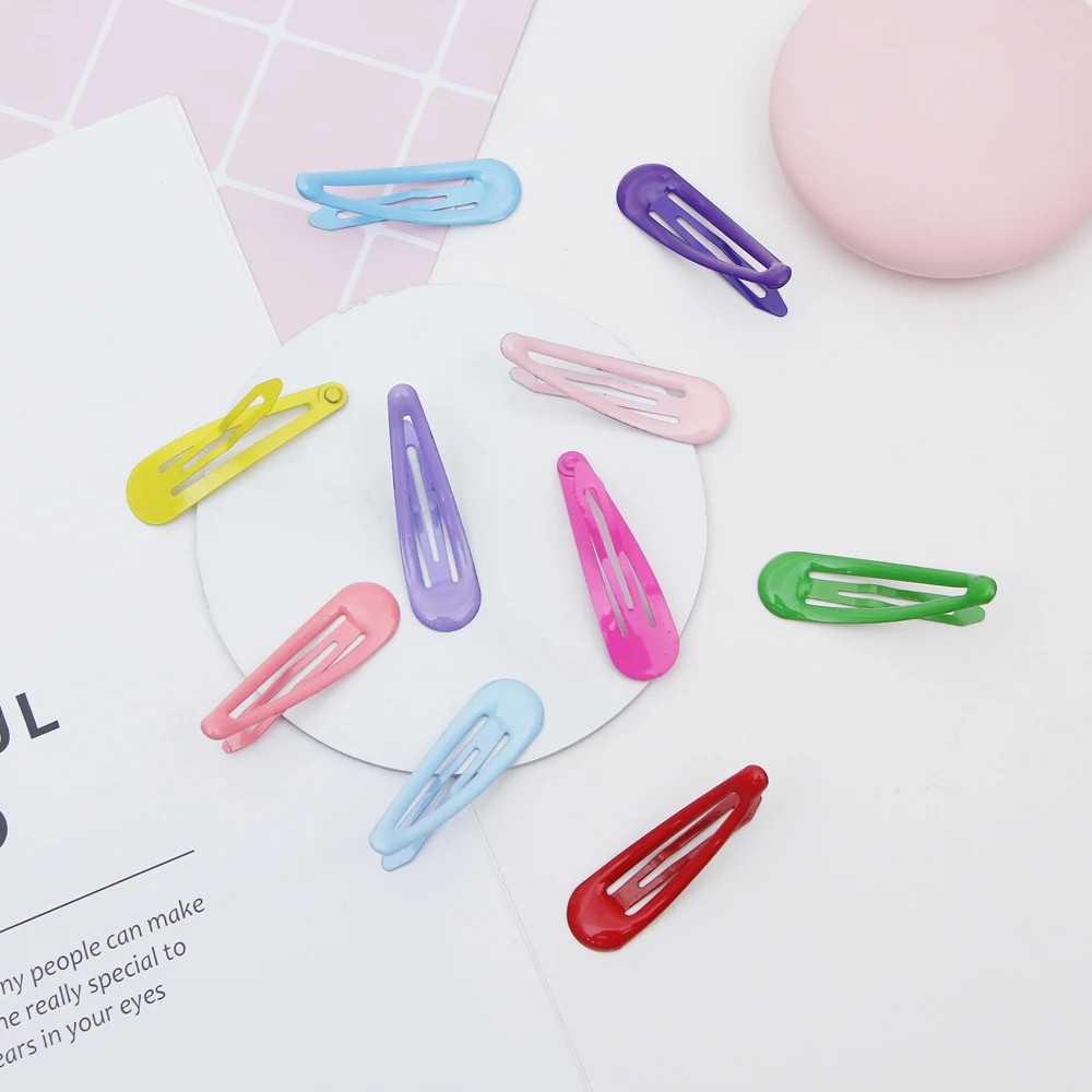 10pcs Snap Hair Clips Colored Children's Hairpins Water Drop Girls Hair Accessories Metal Fashion Barrettes Styling Tools 5cm
10pcs Snap Hair Clips Colored Children's Hairpins Water Drop Girls Hair Accessories Metal Fashion Barrettes Styling Tools 5cm
