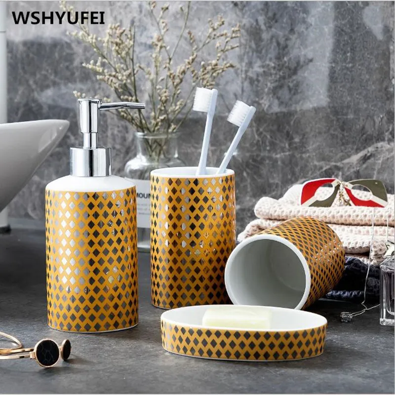 WSHYUFEI 4pcs/lot high quality ceramic bathroom accessories bathroom accessories furniture decoration
WSHYUFEI 4pcs/lot high quality ceramic bathroom accessories bathroom accessories furniture decoration