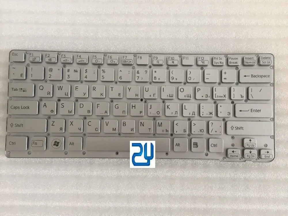New Russian Keyboard for Sony Vaio VPC CA Series PCG-61711V 148951511 Tastatur (US) P/N: 9Z.N6BBF.B0R silver
New Russian Keyboard for Sony Vaio VPC CA Series PCG-61711V 148951511 Tastatur (US) P/N: 9Z.N6BBF.B0R silver
