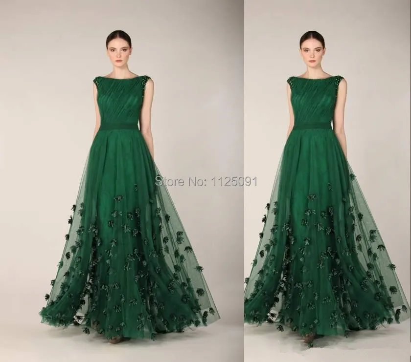 Длинное вечернее платье для женщин темно зеленое с цветами|dress long green|dress womendress women