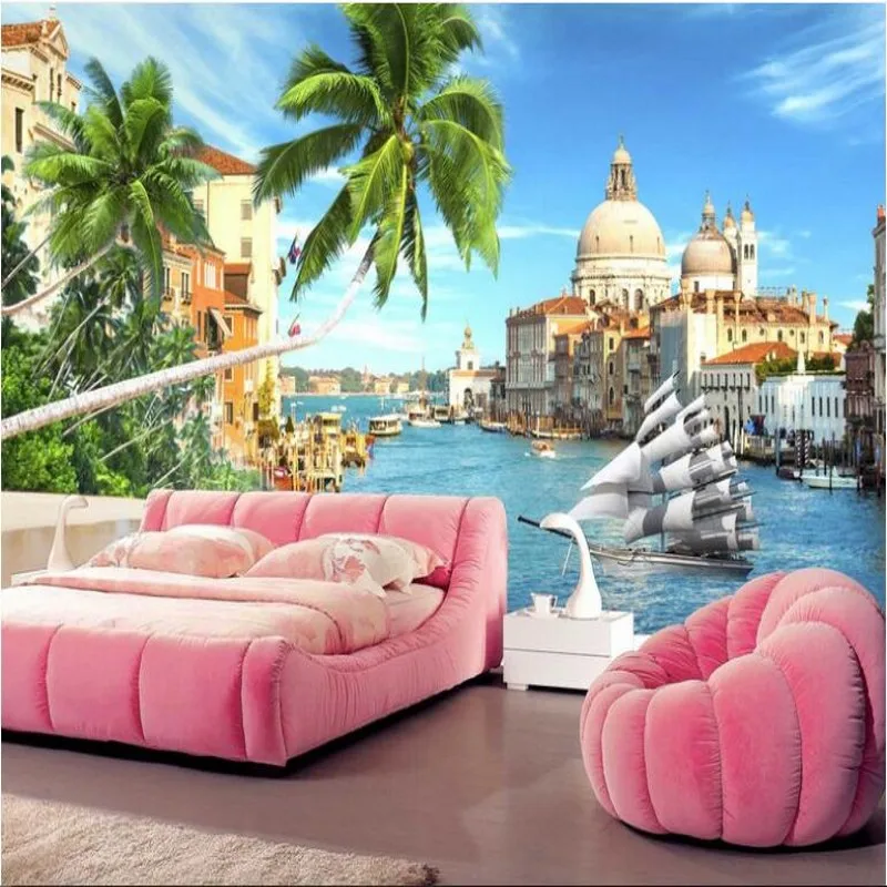 wellyu Custom large fresco European style European beach landscape background wall wallpaper papel de parede para quarto
wellyu Custom large fresco European style European beach landscape background wall wallpaper papel de parede para quarto