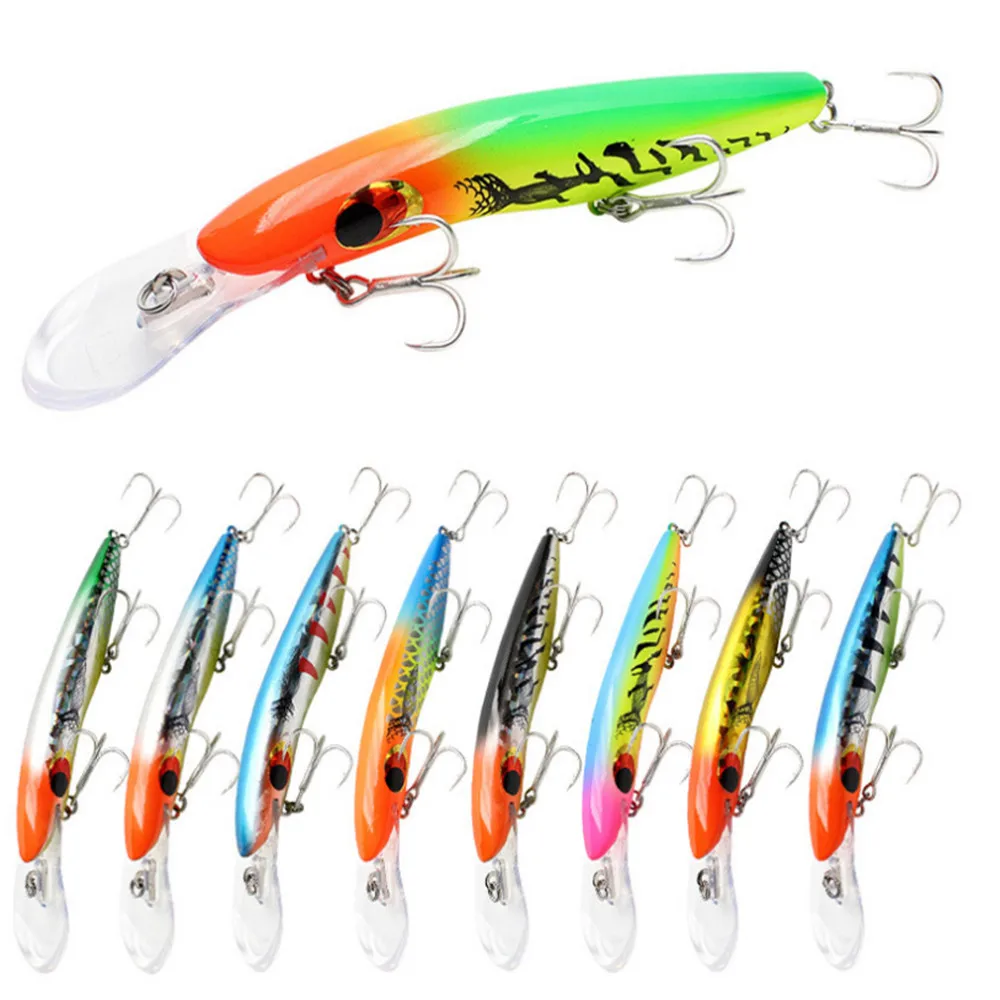 1pcs 16cm 24.7g Minnow Fishing Lures Deep Diving Plastic Artificial Crankabit Wobbler Treble Hooks Sea Bass Pike Fishing Tackle
1pcs 16cm 24.7g Minnow Fishing Lures Deep Diving Plastic Artificial Crankabit Wobbler Treble Hooks Sea Bass Pike Fishing Tackle
