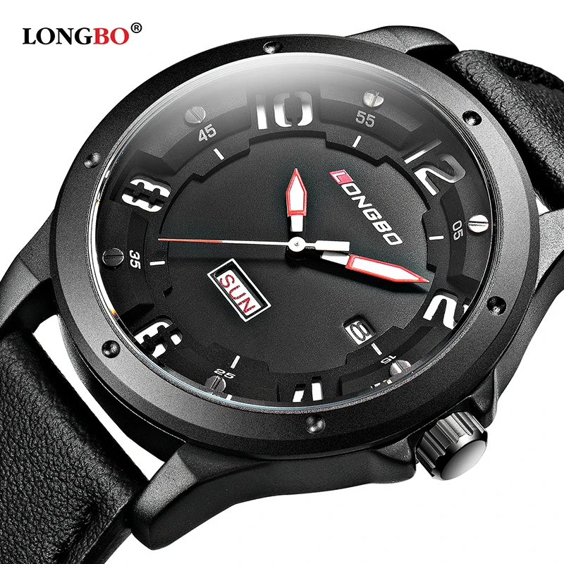 Longbo Brand Luxury Men Casual Dial Unique Design Leather Watch Date Double Calendar Military Male Waterproof Wristwatches Gift
Longbo Brand Luxury Men Casual Dial Unique Design Leather Watch Date Double Calendar Military Male Waterproof Wristwatches Gift