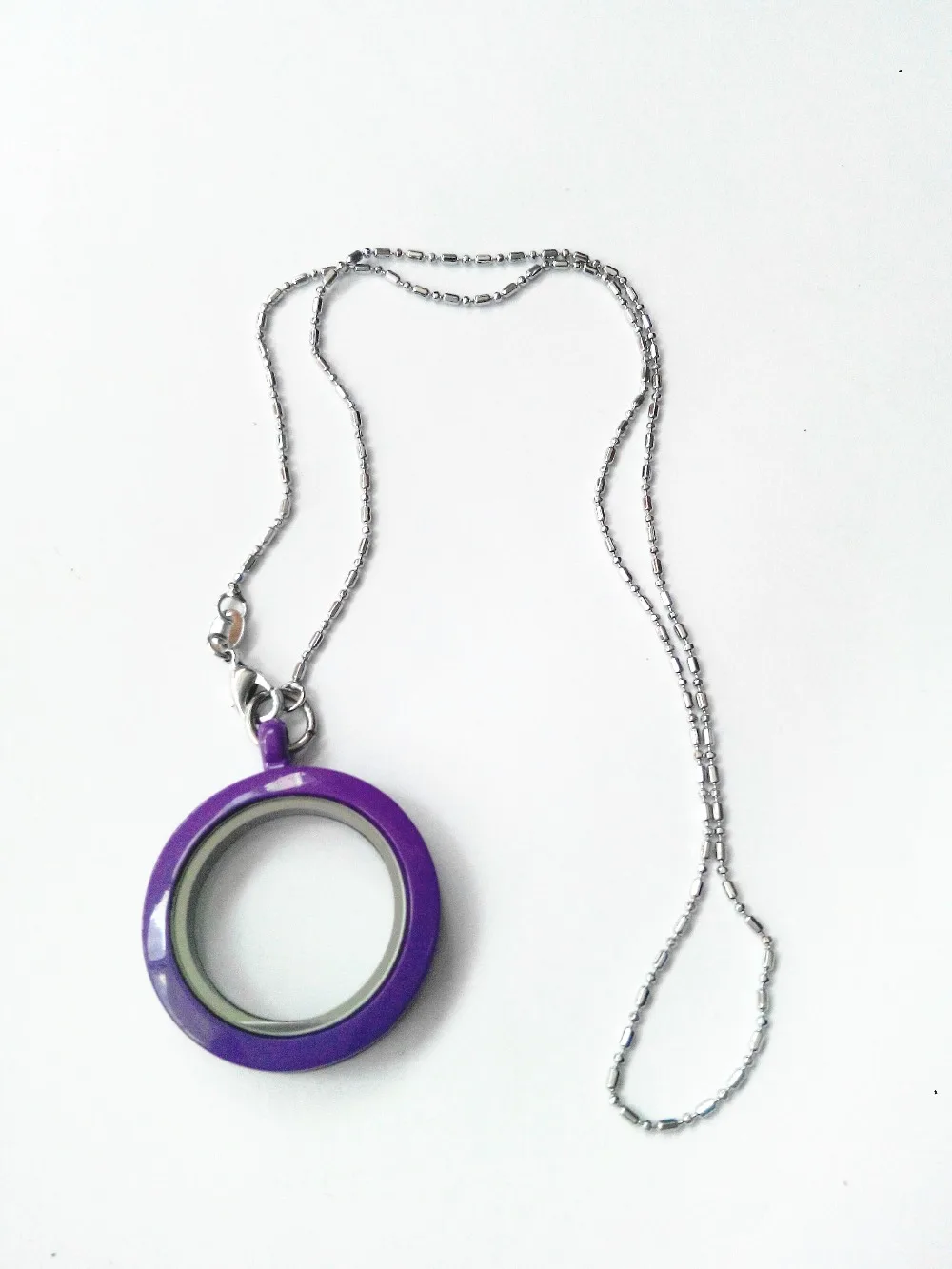 Подвеска медальон из стекла 30 мм с цепочкой (42 см)|necklace locket|locket chainlocket necklace |
