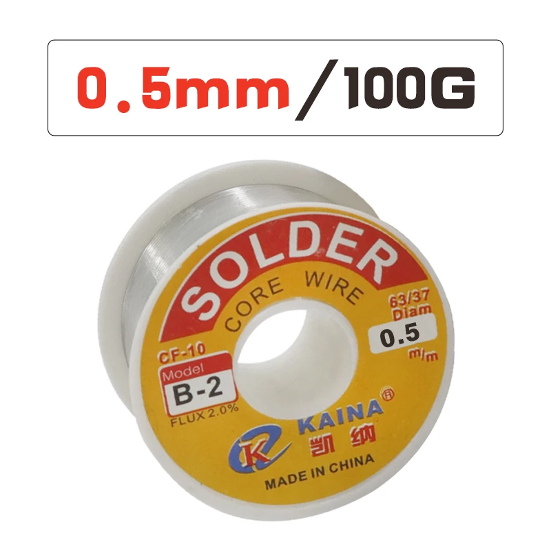 0.5/0.6/0.8/1.0MM 63/37 FLUX 2.0% 45FT Tin Lead Tin Wire Melt Rosin Core Solder Soldering Wire Roll 50g/100g
0.5/0.6/0.8/1.0MM 63/37 FLUX 2.0% 45FT Tin Lead Tin Wire Melt Rosin Core Solder Soldering Wire Roll 50g/100g